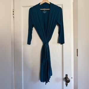 Posh Peanut Women’s Robe – Small – Teal Blue